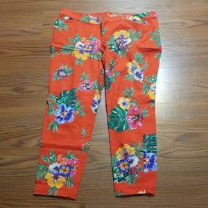 Floral Red Pants from Old Navy in 16 R